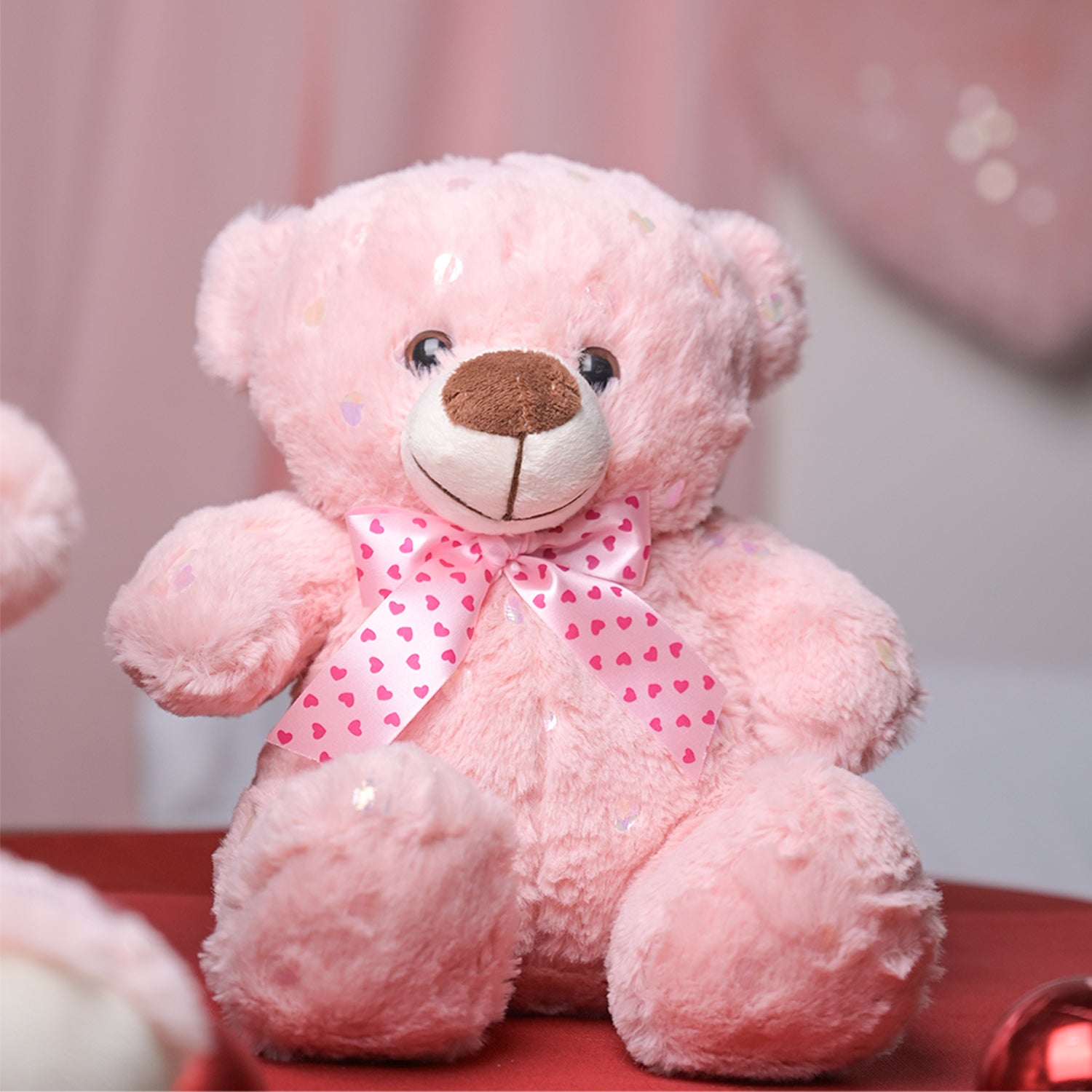 Valentine Pink Color Soft Teddy Bear - 23CM