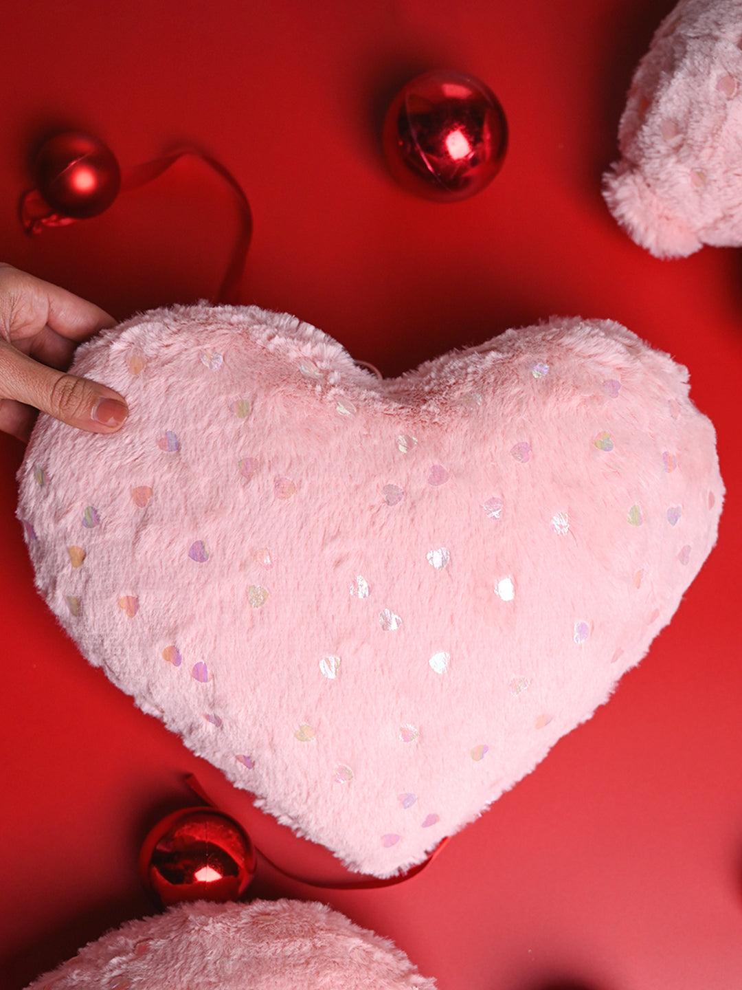 Valentine Pink Heart Soft Toy - 20CM - MARKET99