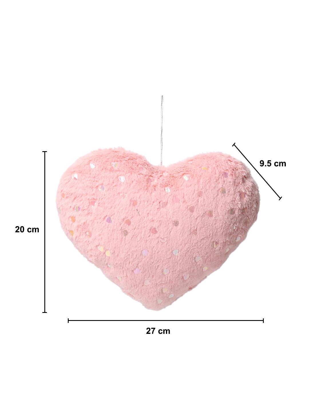 Valentine Pink Heart Soft Toy - 20CM - MARKET99