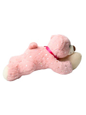 Valentine Pink Teddy Bear With Heart - 21.5CM - MARKET99