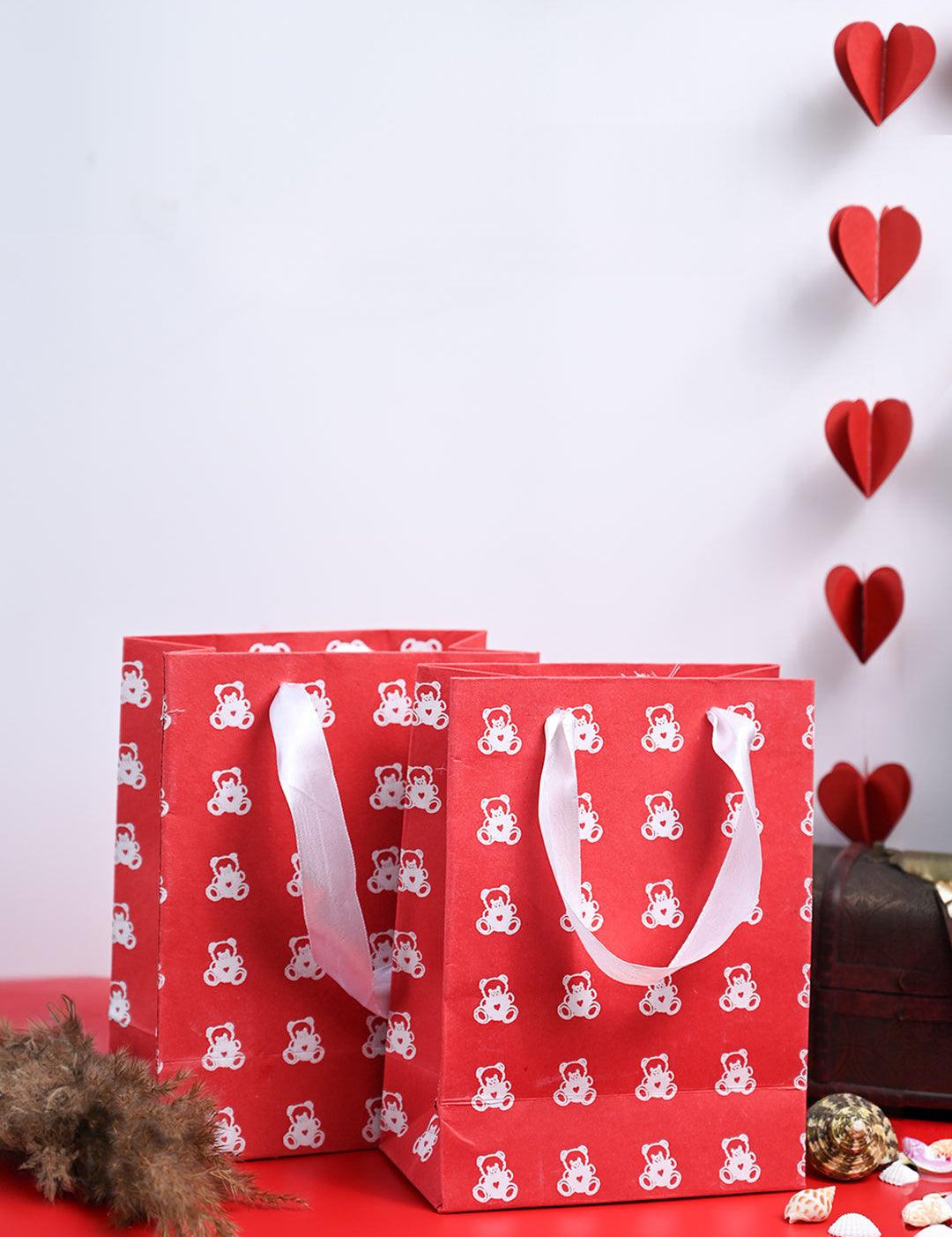 Valentine Gift Bag - Medium Set Of 2 Pcs - MARKET99