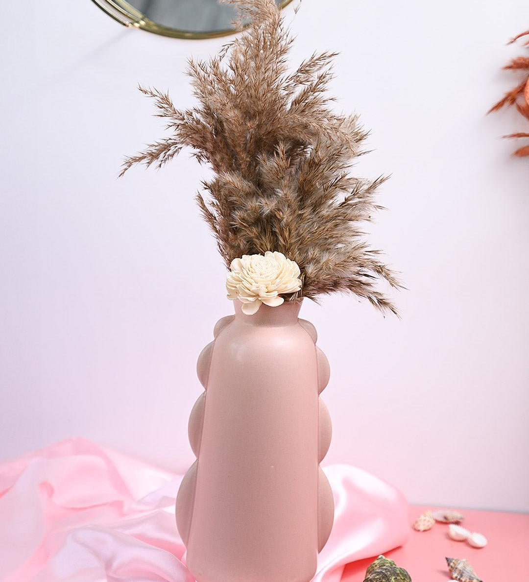 VON CASA Ceramic Peach Vase - MARKET99