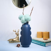VON CASA Ceramic Blue Vase
