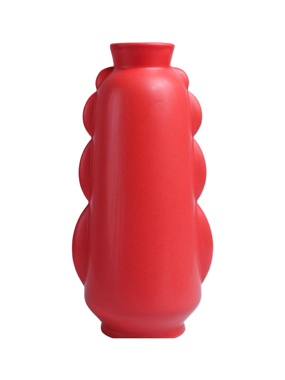 VON CASA Ceramic Red Vase - MARKET99