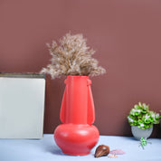VON CASA Ceramic Red Vase