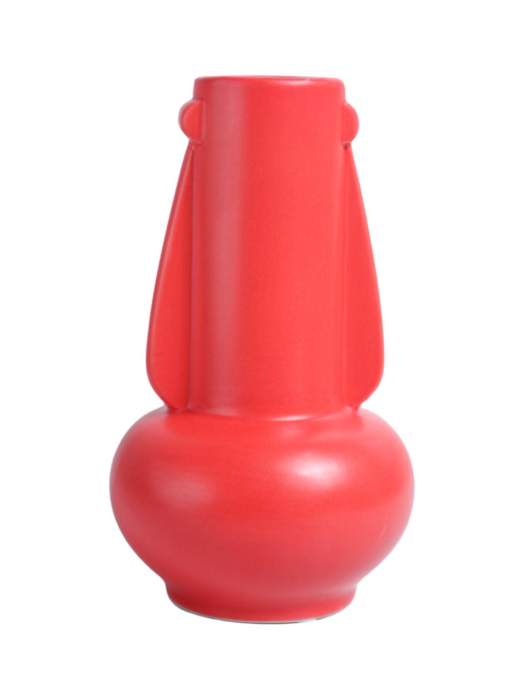 VON CASA Ceramic Red Vase - MARKET99