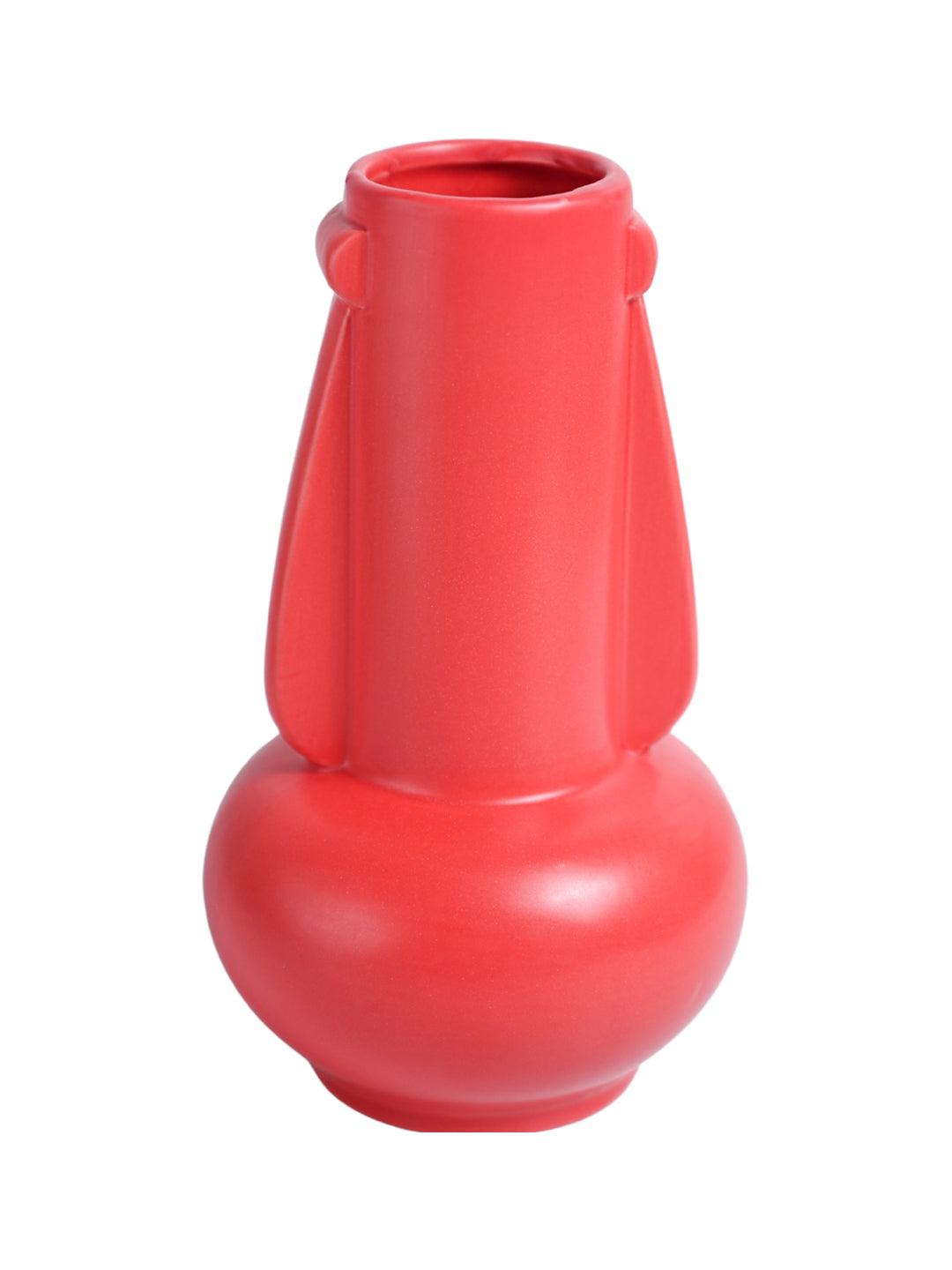 VON CASA Ceramic Red Vase - MARKET99