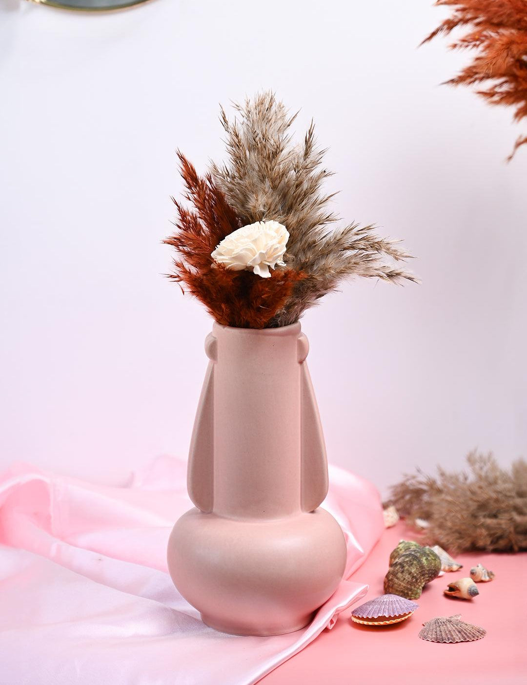 VON CASA Ceramic Peach Vase - MARKET99