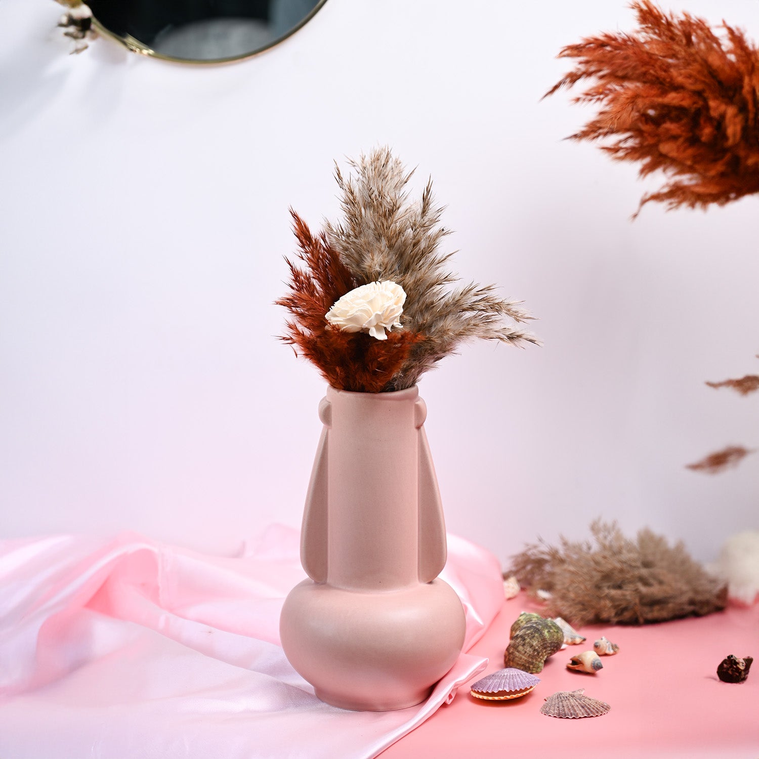 VON CASA Ceramic Peach Vase