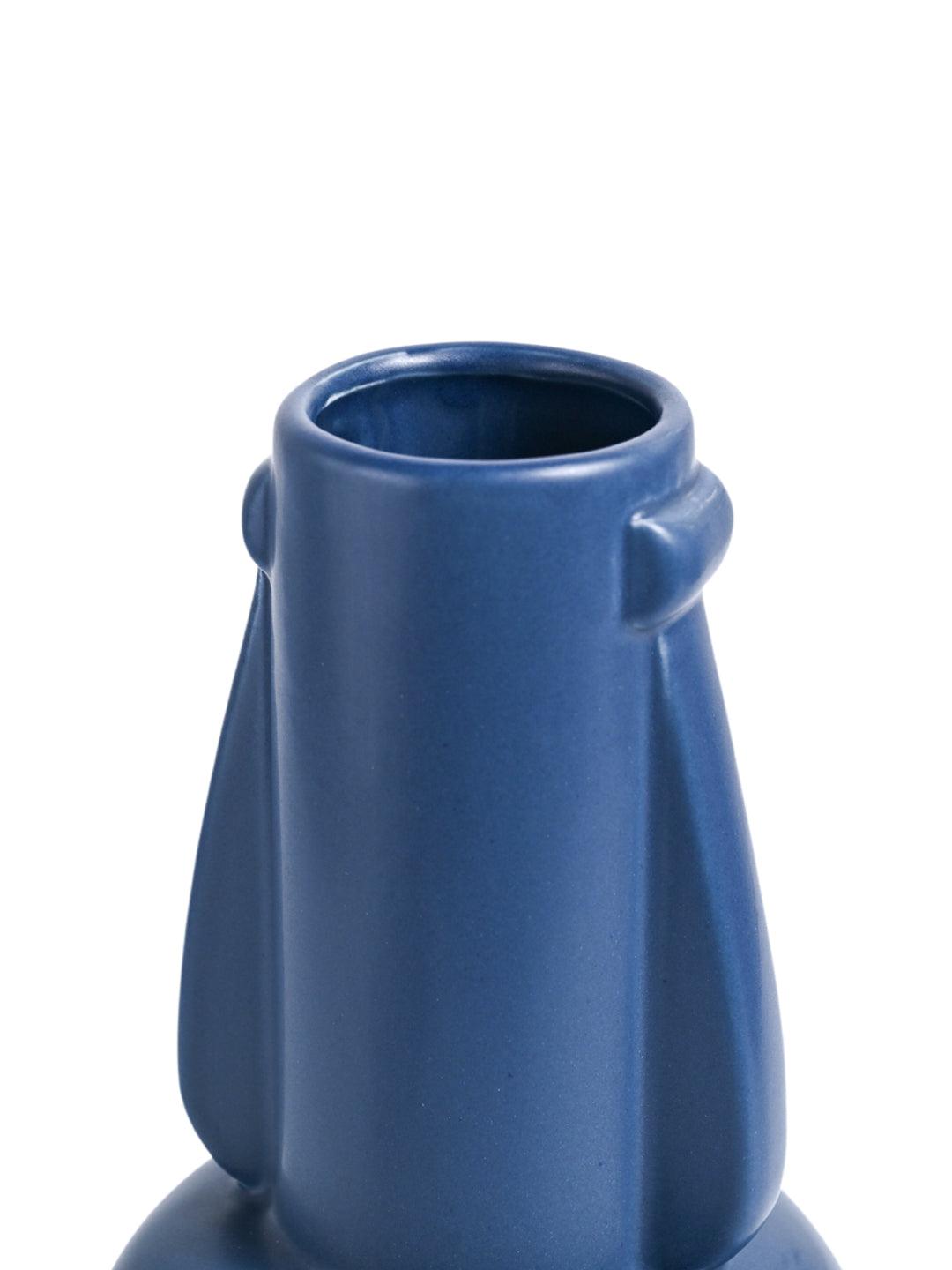 VON CASA Ceramic Blue Vase - MARKET99