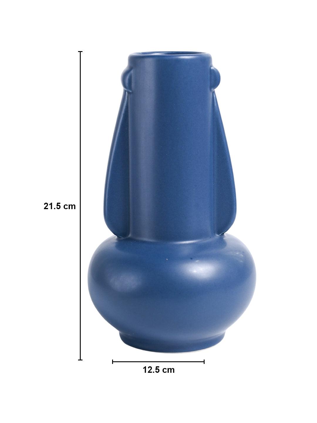 VON CASA Ceramic Blue Vase - MARKET99