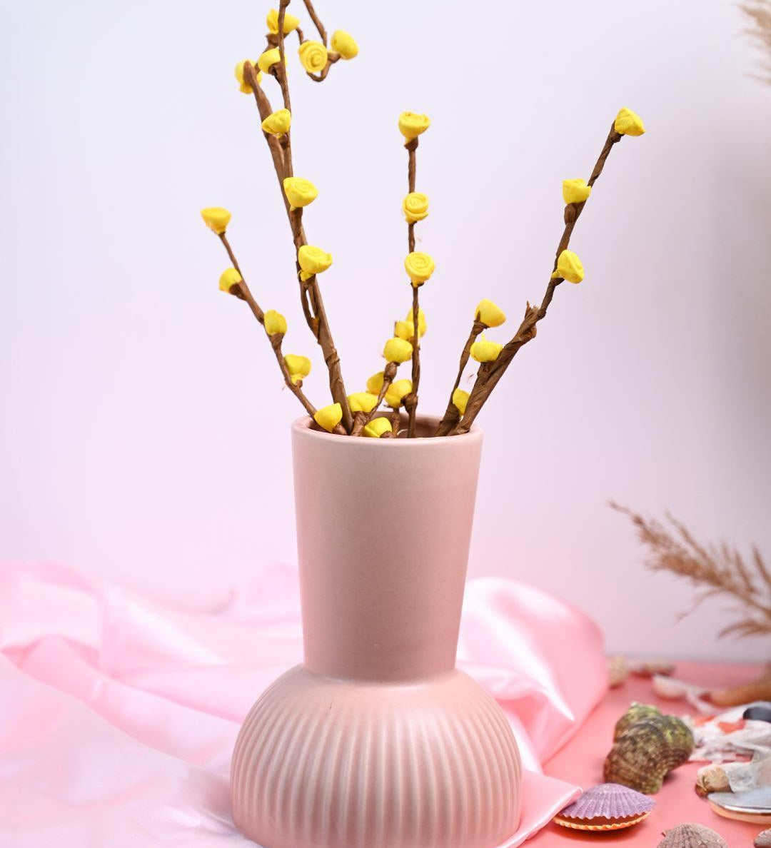 VON CASA Ceramic Peach Vase - MARKET99