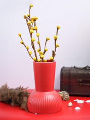 VON CASA Ceramic Red Vase - MARKET99