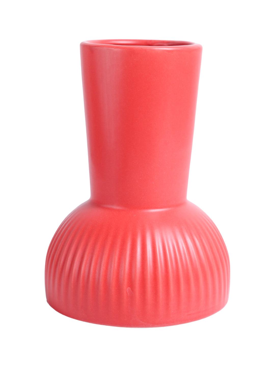 VON CASA Ceramic Red Vase - MARKET99