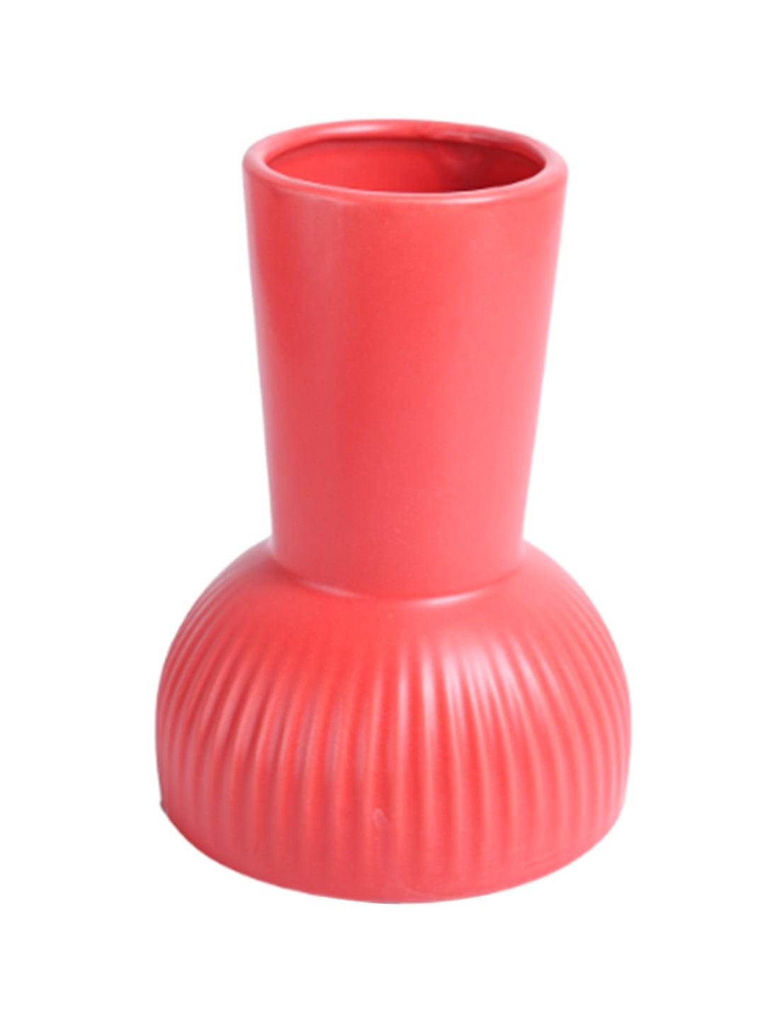 VON CASA Ceramic Red Vase - MARKET99