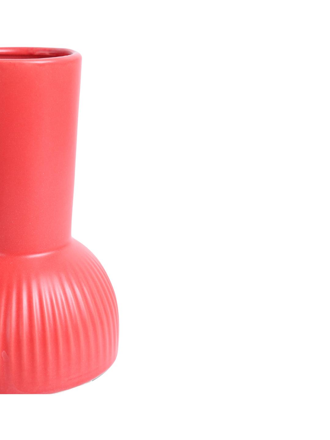 VON CASA Ceramic Red Vase - MARKET99