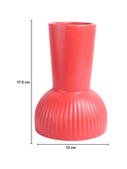 VON CASA Ceramic Red Vase - MARKET99