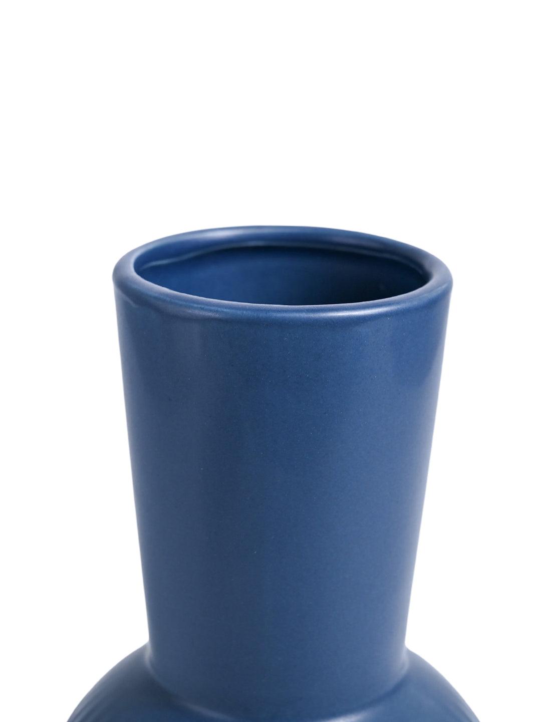 VON CASA Ceramic Blue Vase - MARKET99