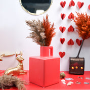 VON CASA Ceramic Red Vase