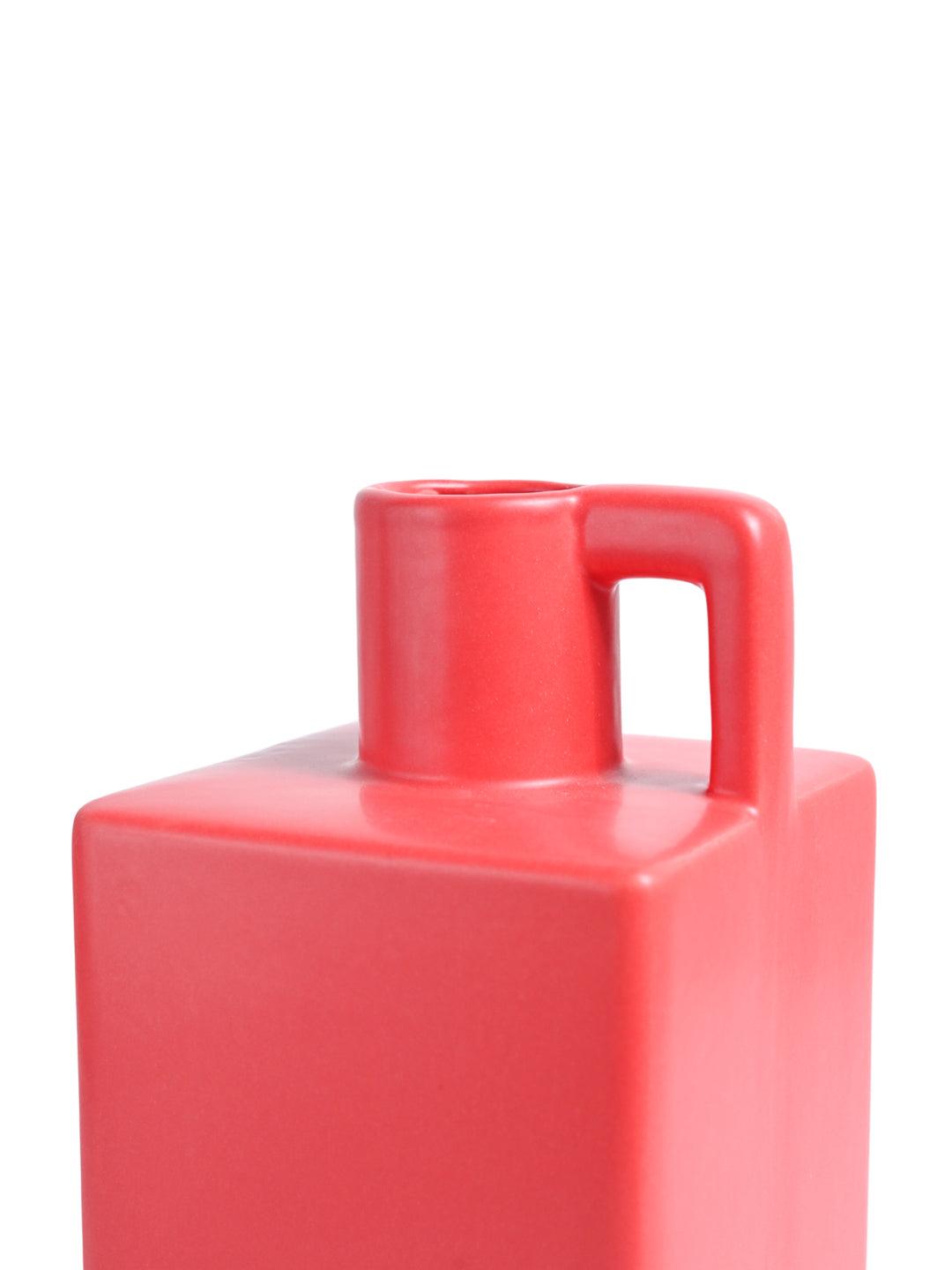 VON CASA Ceramic Red Vase - MARKET99