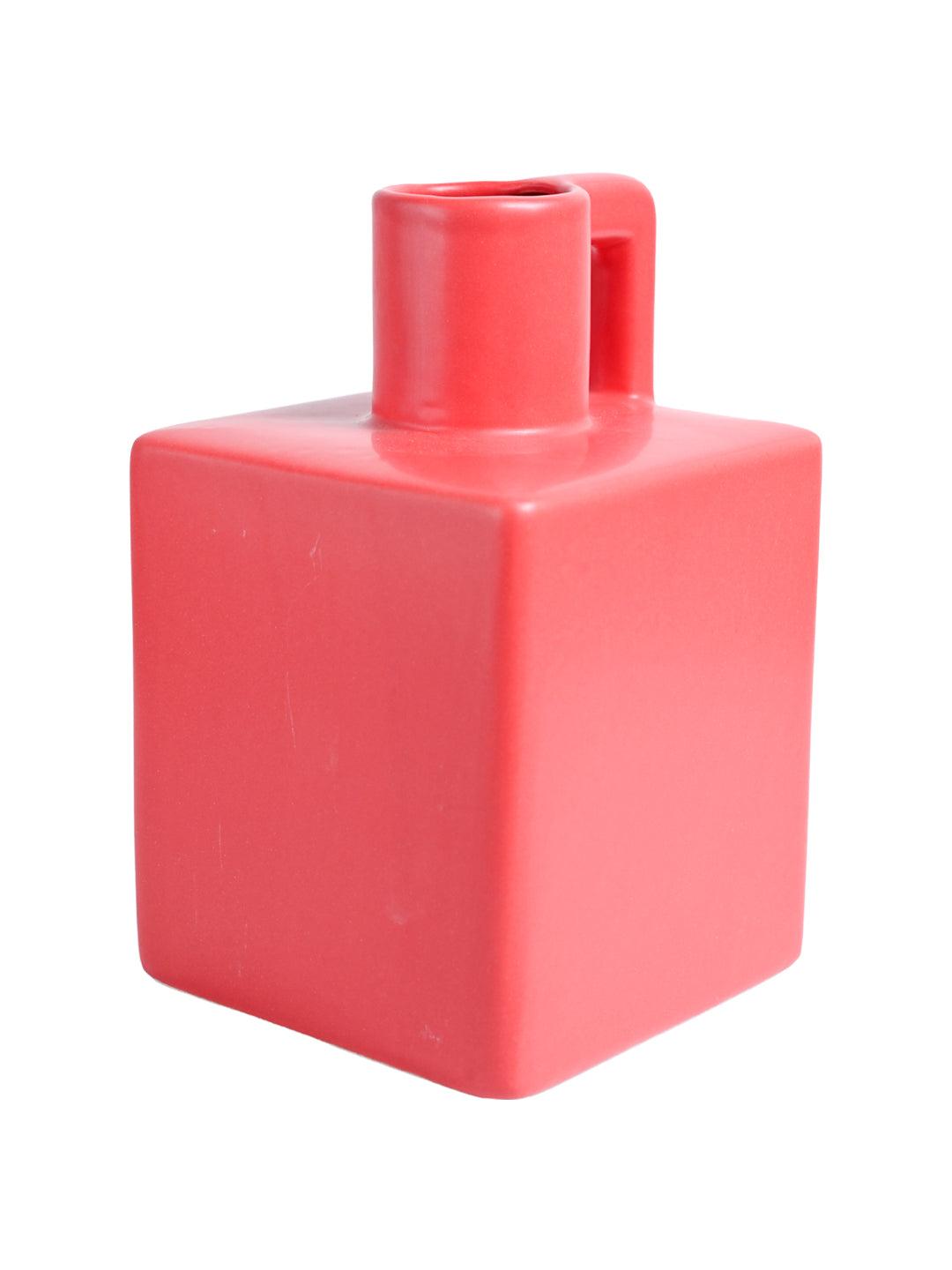 VON CASA Ceramic Red Vase - MARKET99