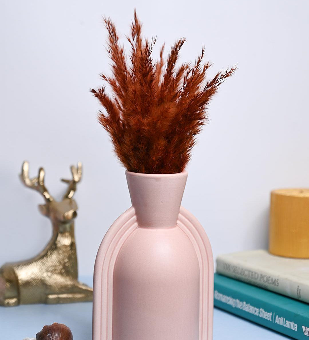 VON CASA Ceramic Peach Vase - MARKET99