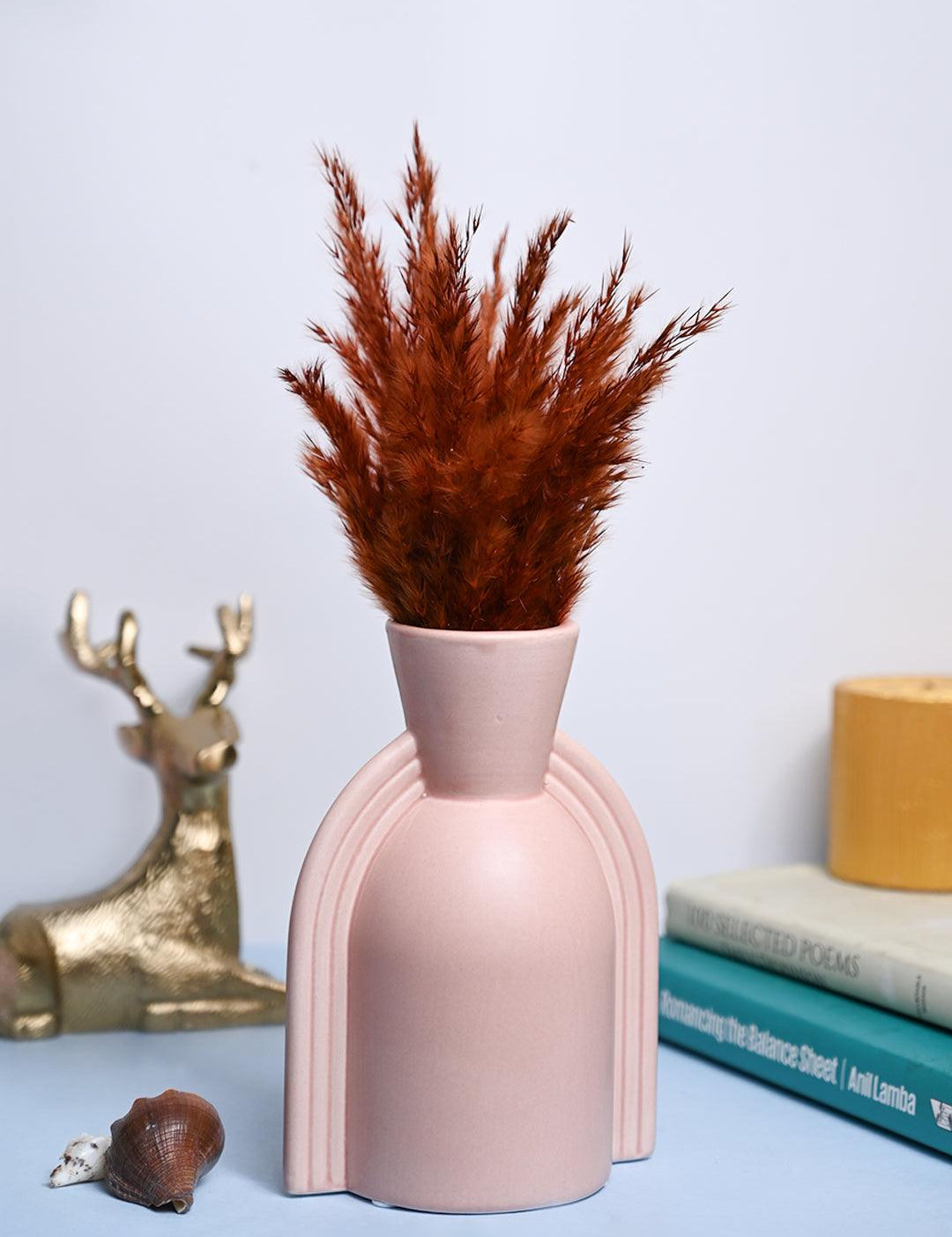 VON CASA Ceramic Peach Vase - MARKET99