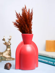 VON CASA Ceramic Red Vase - MARKET99