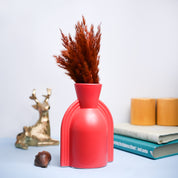 VON CASA Ceramic Red Vase