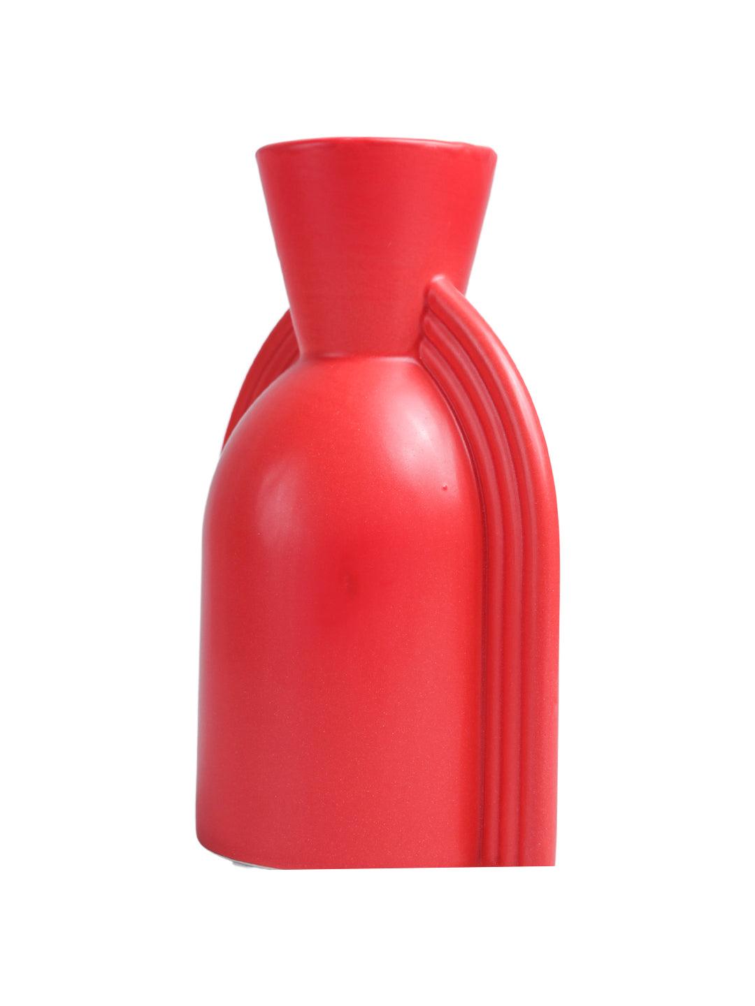 VON CASA Ceramic Red Vase - MARKET99