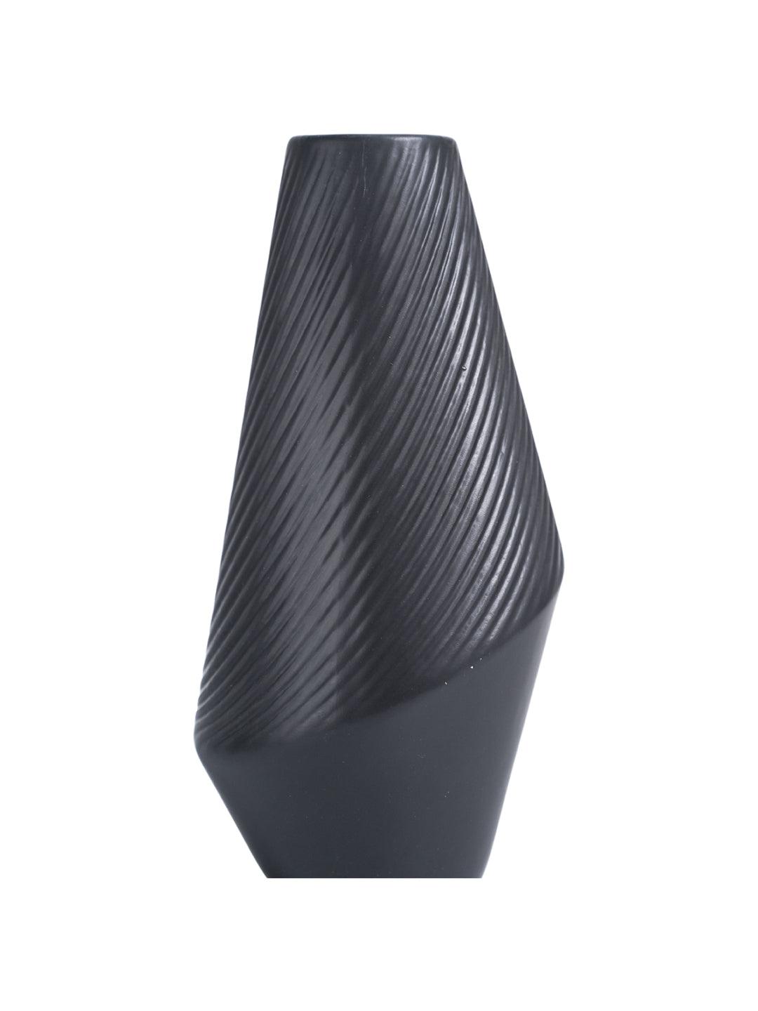 VON CASA Ceramic Black Vase - MARKET99