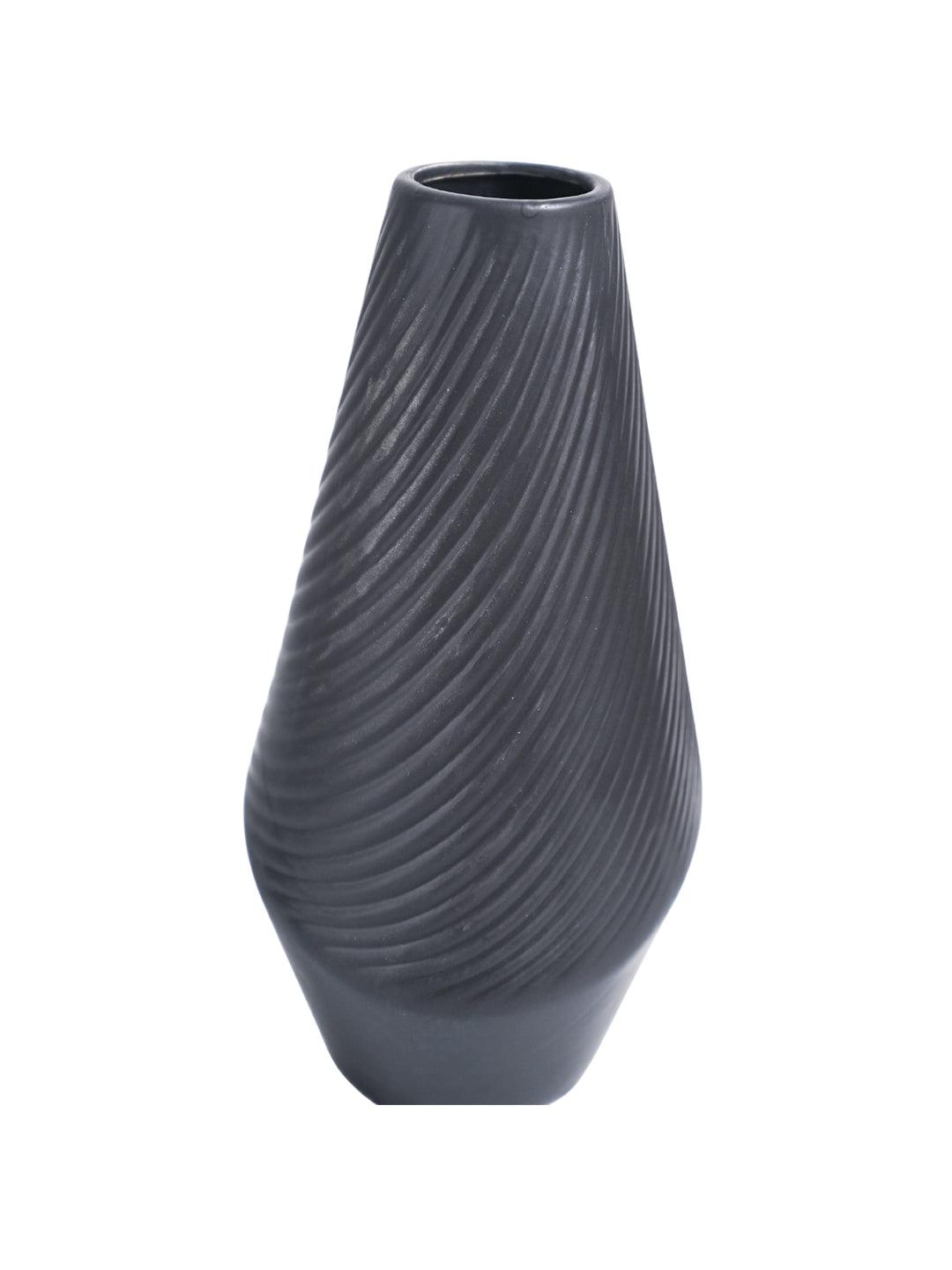 VON CASA Ceramic Black Vase - MARKET99