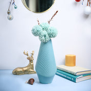 VON CASA Ceramic Sky Blue Vase