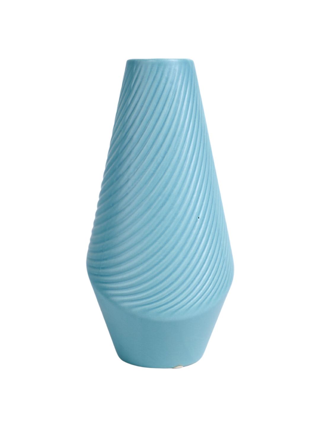 VON CASA Ceramic Sky Blue Vase - MARKET99