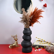 VON CASA Ceramic Black Vase