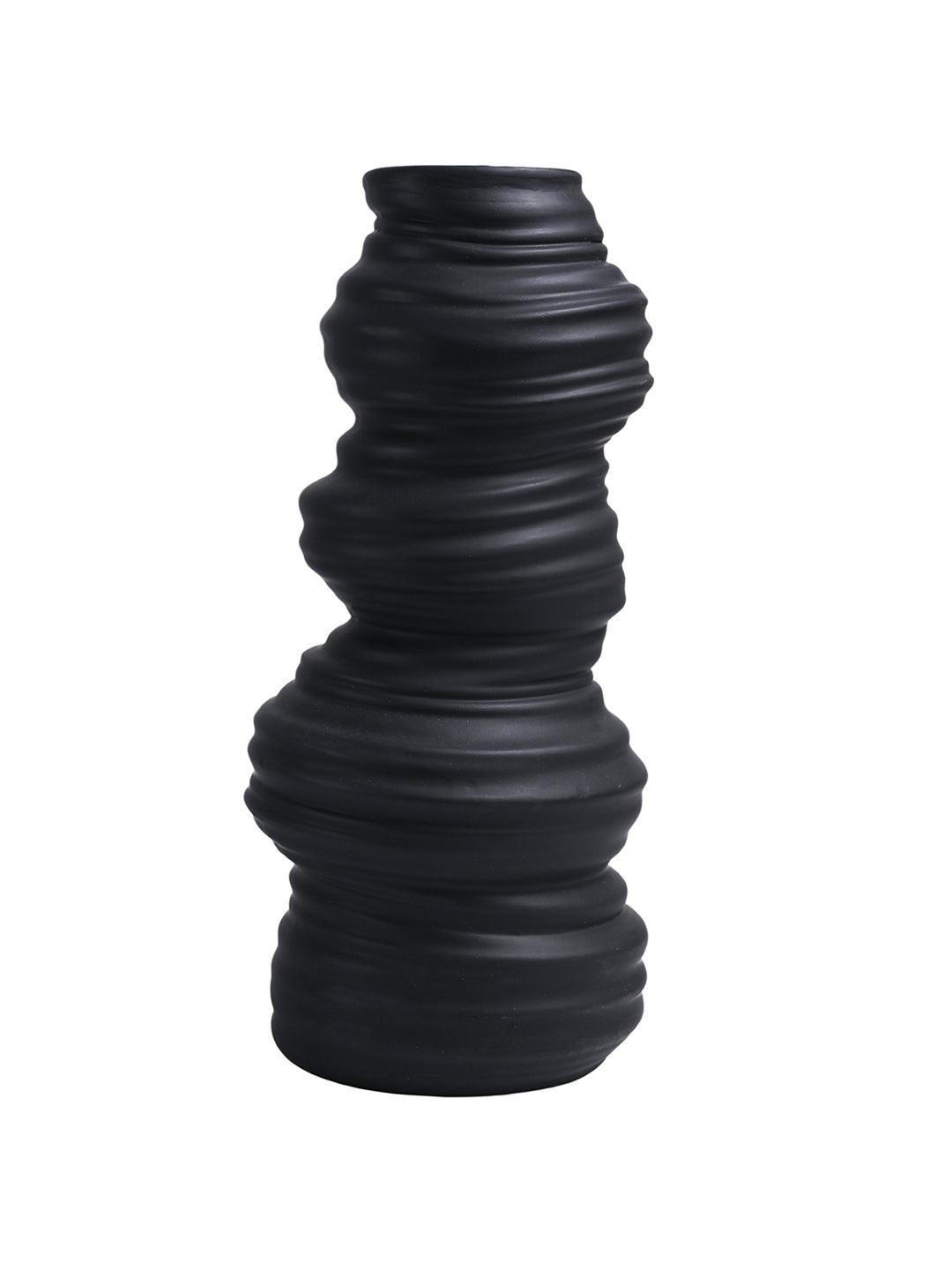 VON CASA Ceramic Black Vase - MARKET99