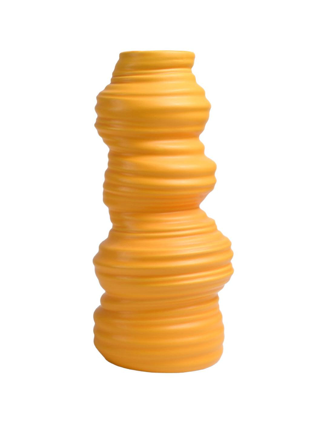 VON CASA Ceramic Yellow Vase - MARKET99