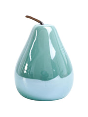 VON CASA Decorative Pear - Ceramic, Sky Blue - MARKET99