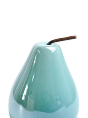 VON CASA Decorative Pear - Ceramic, Sky Blue - MARKET99