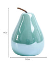 VON CASA Decorative Pear - Ceramic, Sky Blue - MARKET99