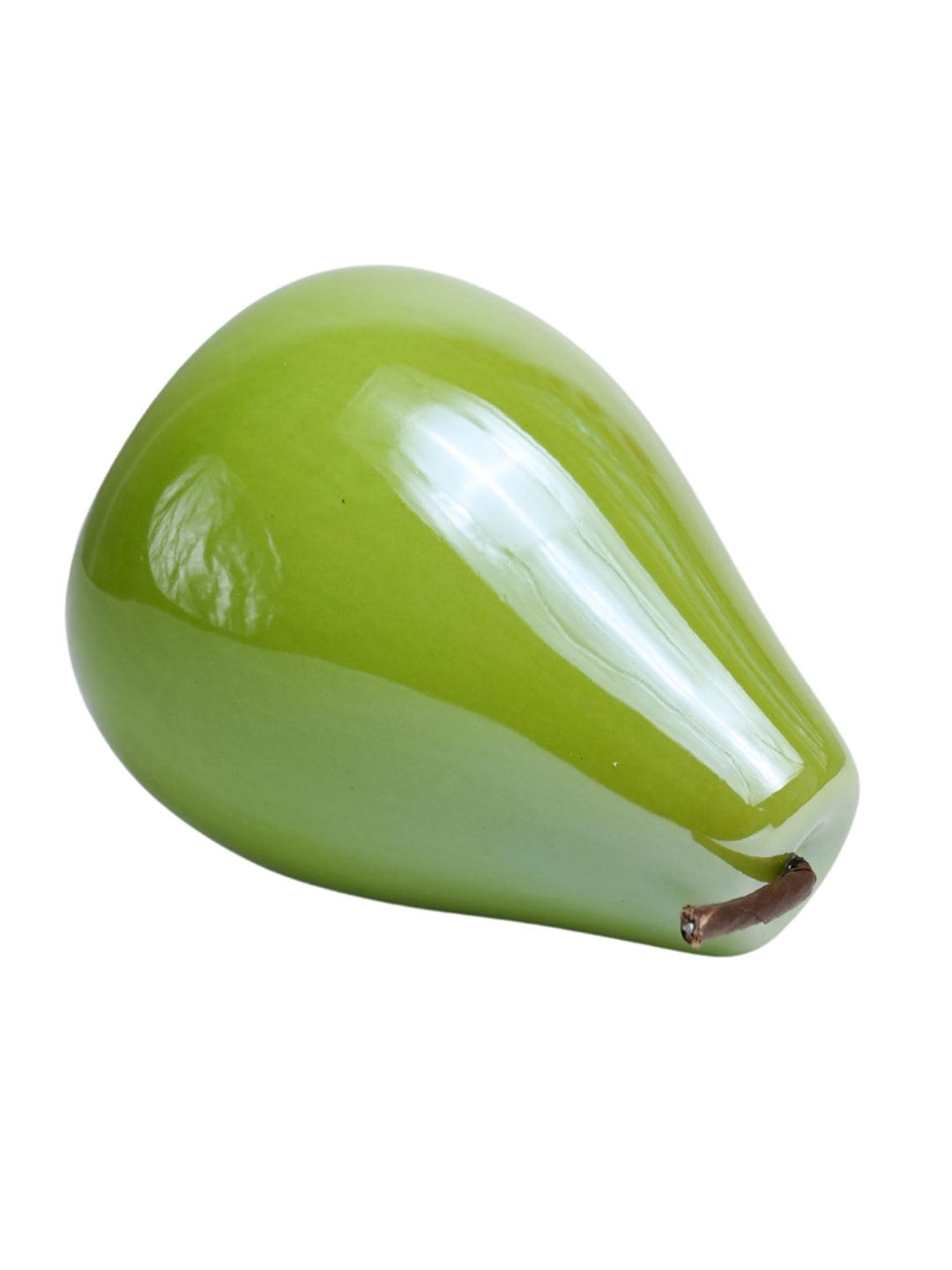 VON CASA Decorative Pear - Ceramic, Green - MARKET99