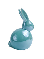 VON CASA Ceramic Decorative Rabbit - Skyblue, Set Of 2 - MARKET99