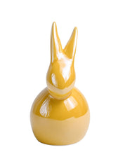 VON CASA Ceramic Decorative Rabbit - Yellow, Set Of 2 - MARKET99