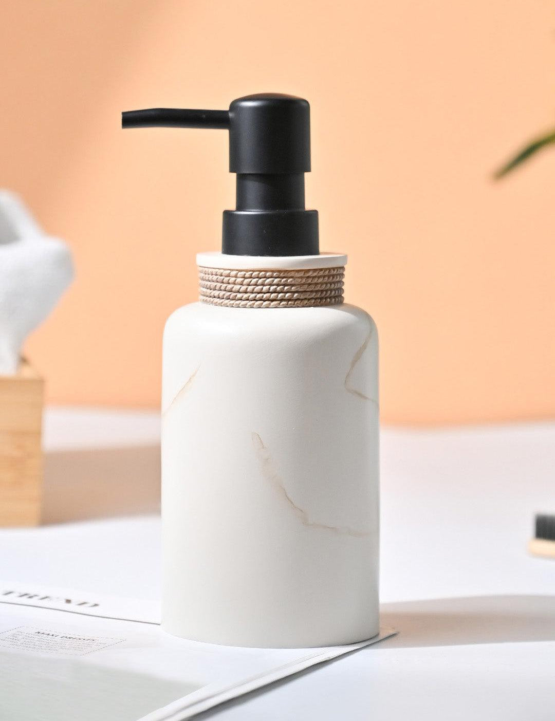 VON CASA Beige Soap Dispenser - 360Ml - MARKET99