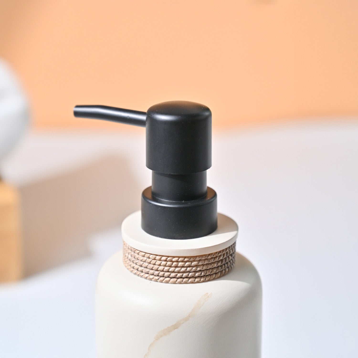 VON CASA Beige Soap Dispenser - 360Ml