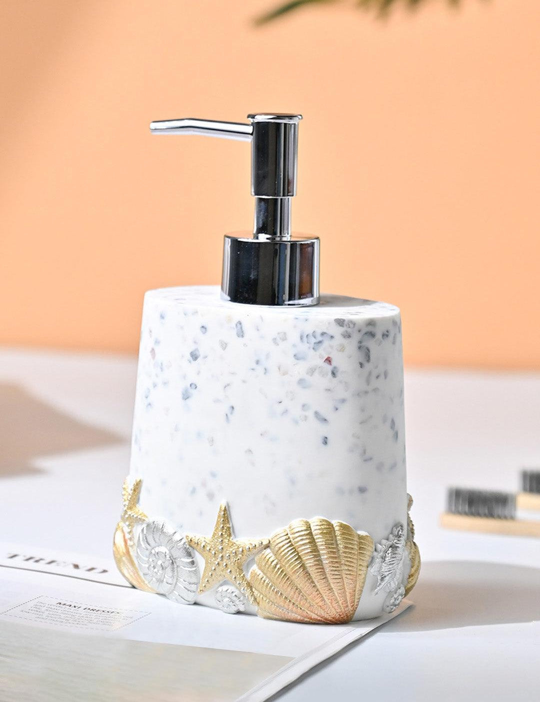 VON CASA Off White Soap Dispenser - 320Ml - MARKET99