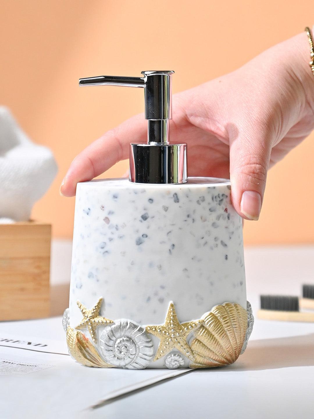 VON CASA Off White Soap Dispenser - 320Ml - MARKET99