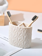 VON CASA Beige Toothbrush Holder - 400Ml - MARKET99