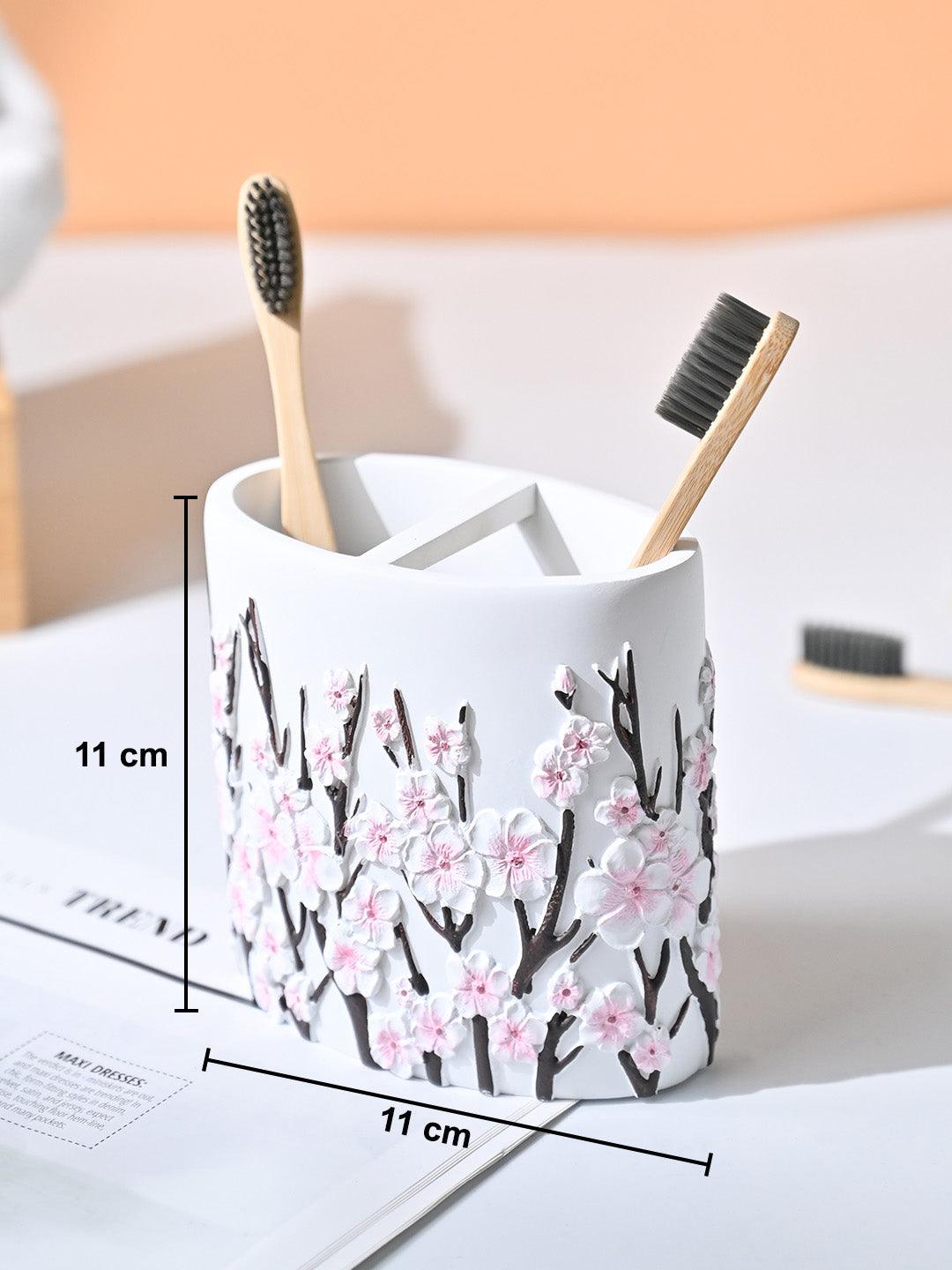 VON CASA White Toothbrush Holder - 420Ml - MARKET99