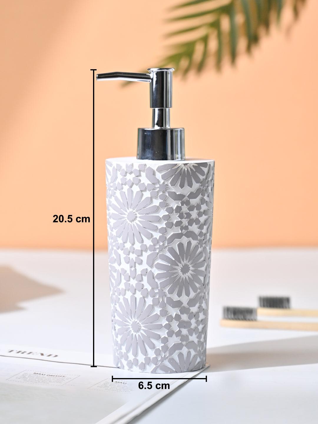 VON CASA White &Grey Soap Dispenser - 330Ml